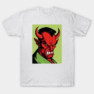 Angry Devil Comic Art T-Shirt